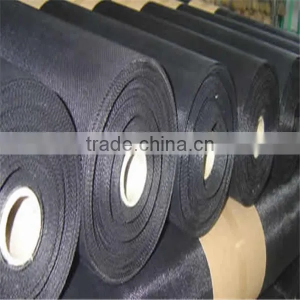 low price fireproof window screen black mesh fabric