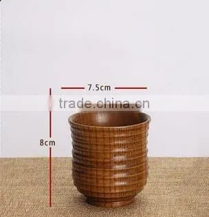 Wooden cocktail mugs