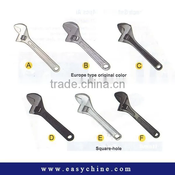 Europe Type Carbon Steel Material Slid Small Adjustable Wrench
