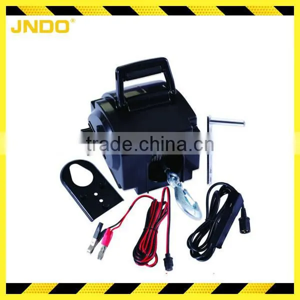 Hauling Pulling Pull Trailer 12V 2000Lbs Electric Recovery Boat Winch