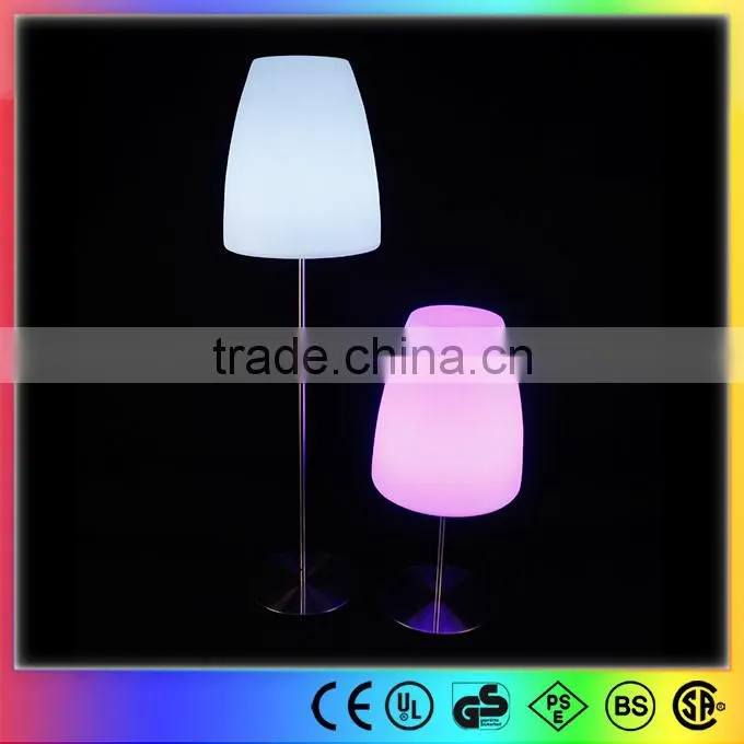 Indoor or outdoor modern decorative stainless steel floor lamp LED plastic floor lamp