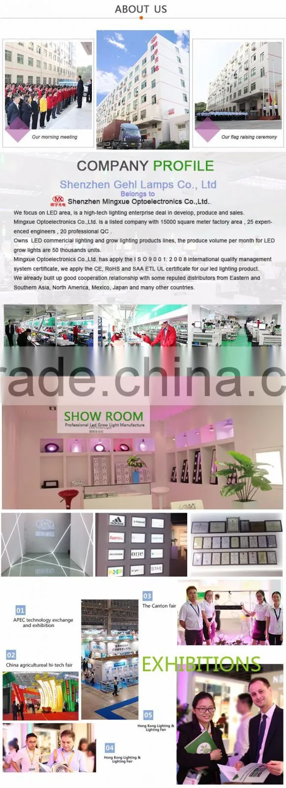 High Input 600W Light Grow Led Double Lens Grow Lamps