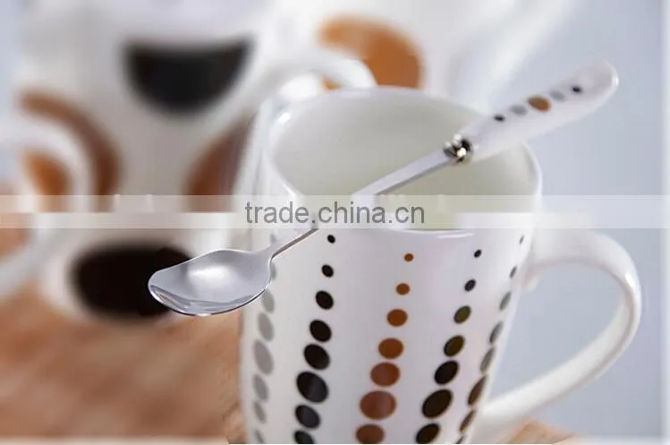 custom print ceramic coffee mug with cap
