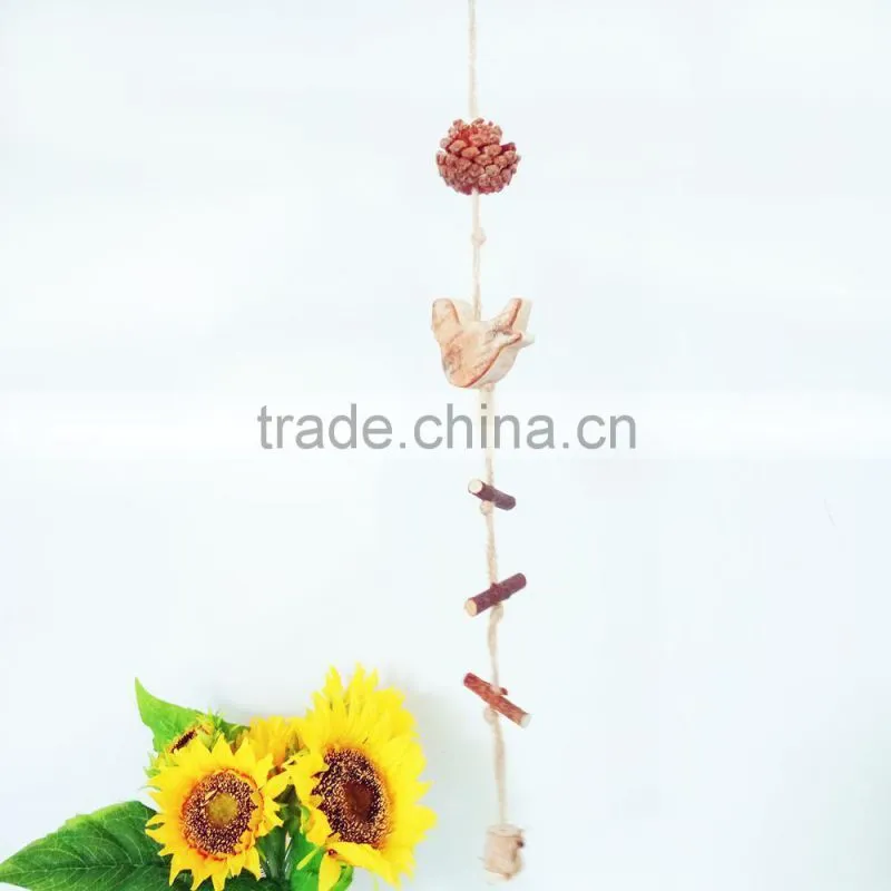 Pastoral style decorative wooden aeolian bells