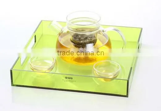 High quality Clear Acrylic Serving Trays ,Home Storage Organization Storage Acrylic Trays