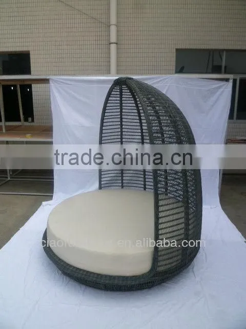 garden set adult rattan canopy outdoor bed furniture CF724L