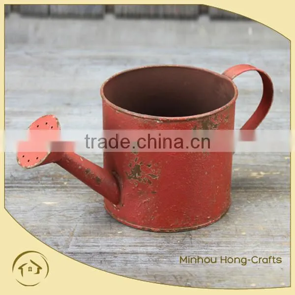 Hot Sale bucket oil painting, shabby water can for home decor