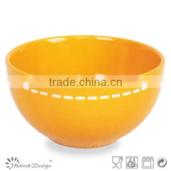New products wholesale silk screen ceramics cereal bowl