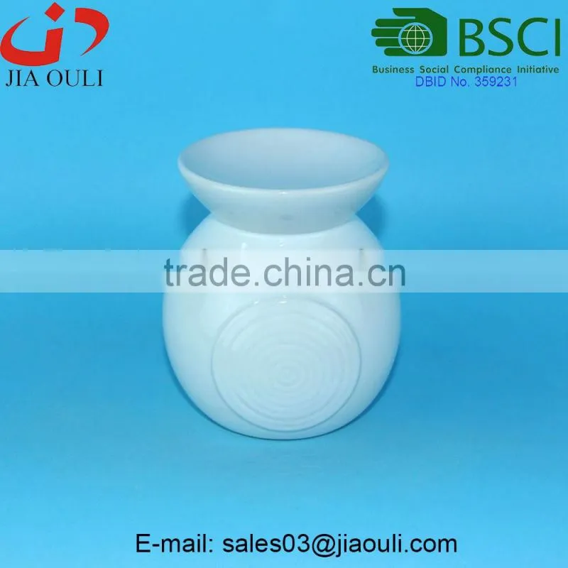 7.8cm Cheap small glazed Ceramic Essential oil burner different colors