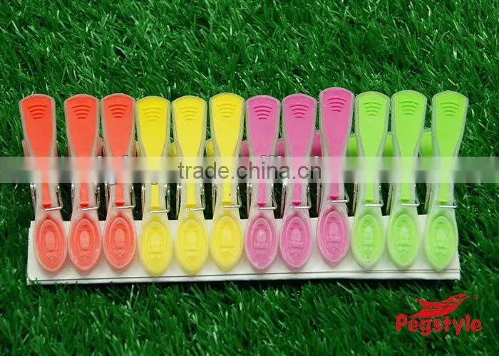 Bi-material tansparent plastic pegs clothes pins