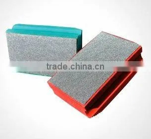 marble grinding diamond and CBN hand pads with thick foam