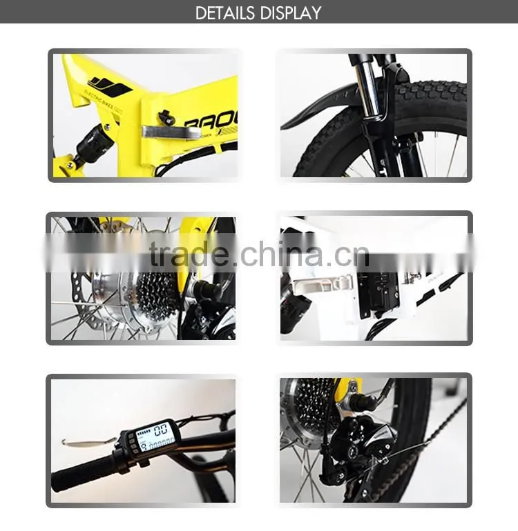 20 inch electric folding bike mountain electric bike electric fat tire bike