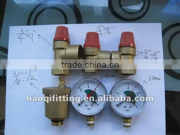 low air pressure relief valve for heating system