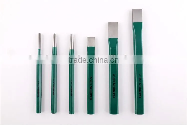 6 Pcs Canvas Bag Punch Sets,Chisel Sets,Caulking Sets