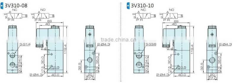 4V300series Control Valves with high quality