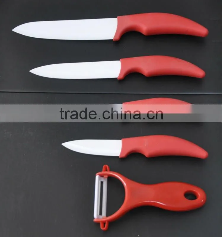 Ceramic knife with safe design handle