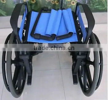 Rehabilitation Therapy Supplies Topmedi TAW950BEF1 plastic manual handicapped wheelchair made in China