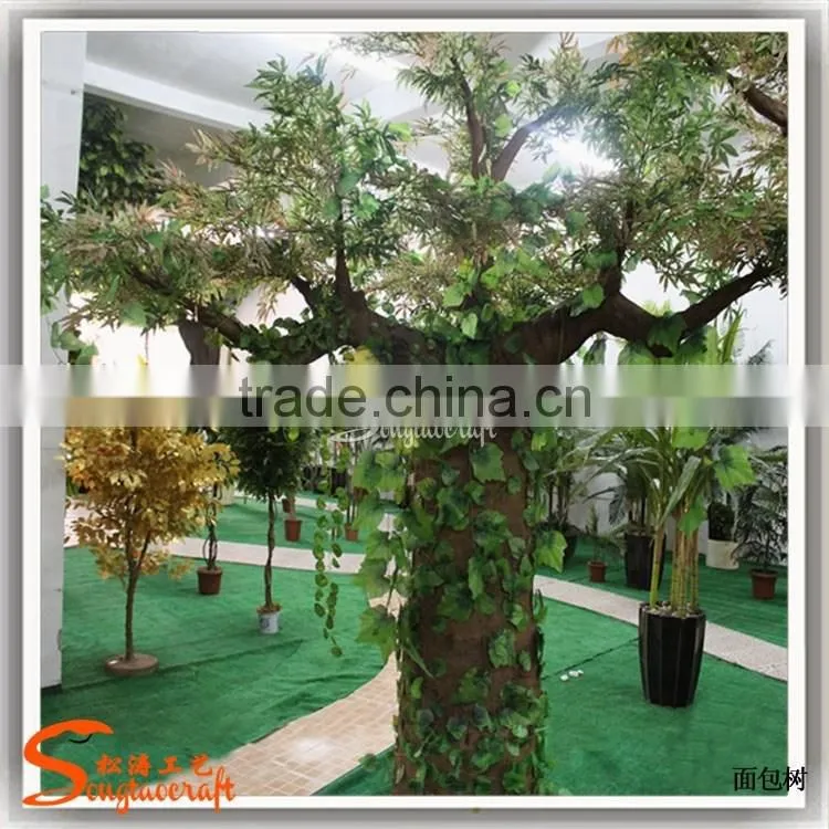 Customized large outdoor artificial trees artificial baobab tree fiberglass artificial tree
