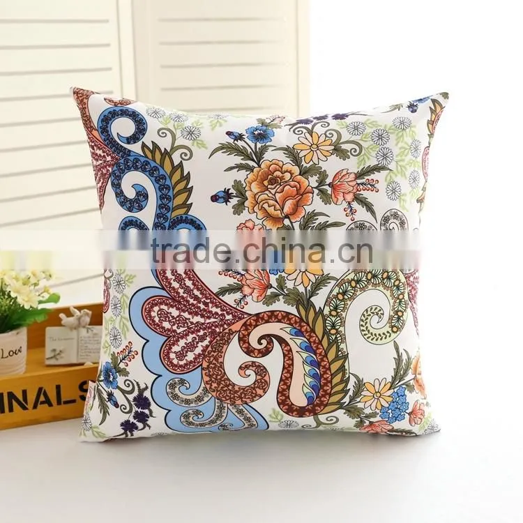 red pillow cover
