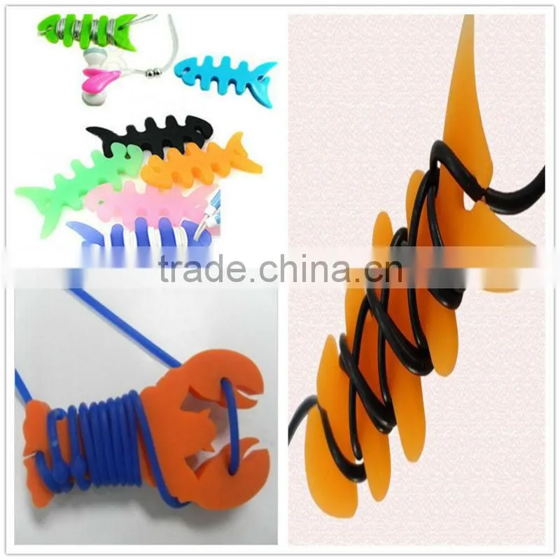 2012 silicone earphone cable winder
