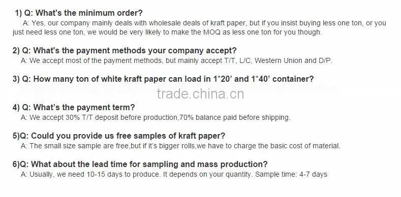 Copy carbon paper for garments factory