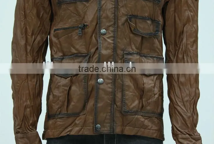 ALIKE brand fashion man real leather jacket