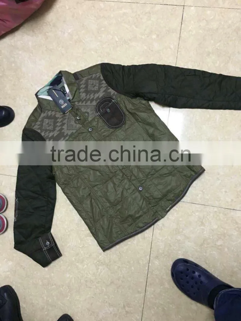 GZY shiny down jacket men high qualit coat winter model anti-static warehouse 2017 stock slim fashion male export Middle East