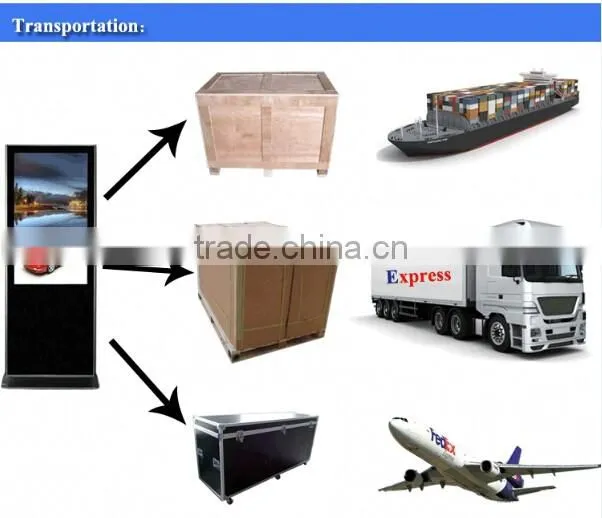 55"LCD Monitor Advertising Screens with High Brightness hdmi inputs
