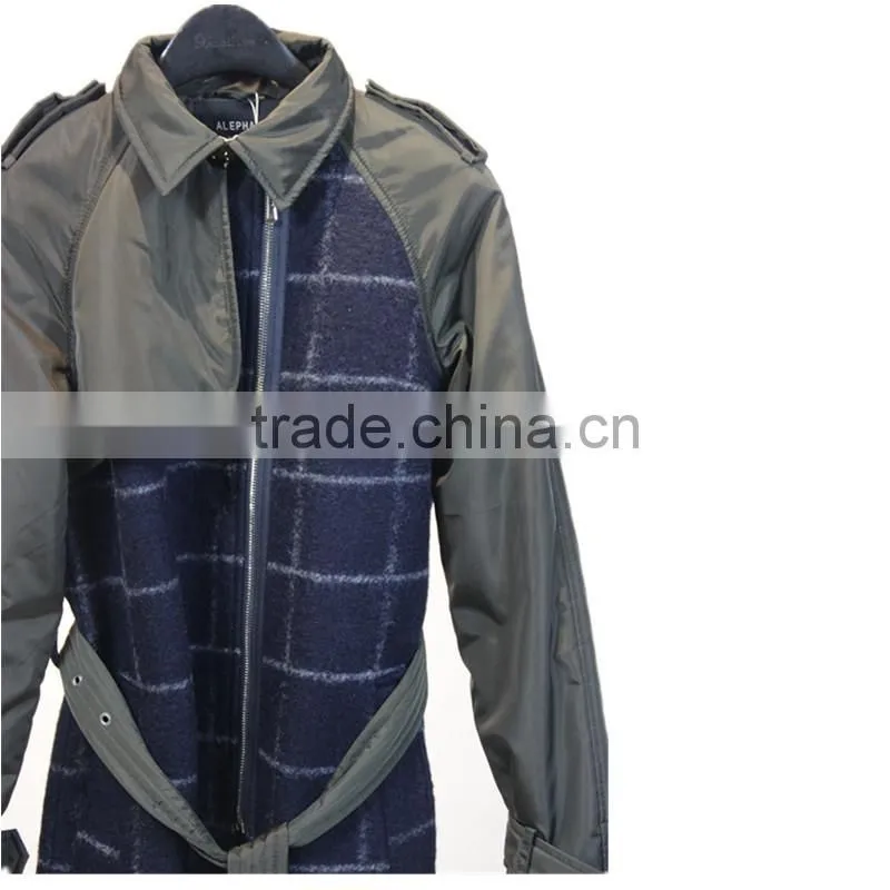 2014-2015 new design woman woolen trench