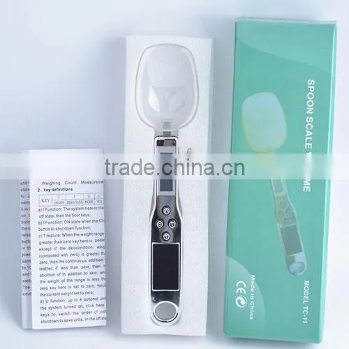 Solar Energy Kitchen Spoon Scale 300 g / 0.1 Measuring Spoon Scale Domestic Kitchen Scale/Soup Spoon