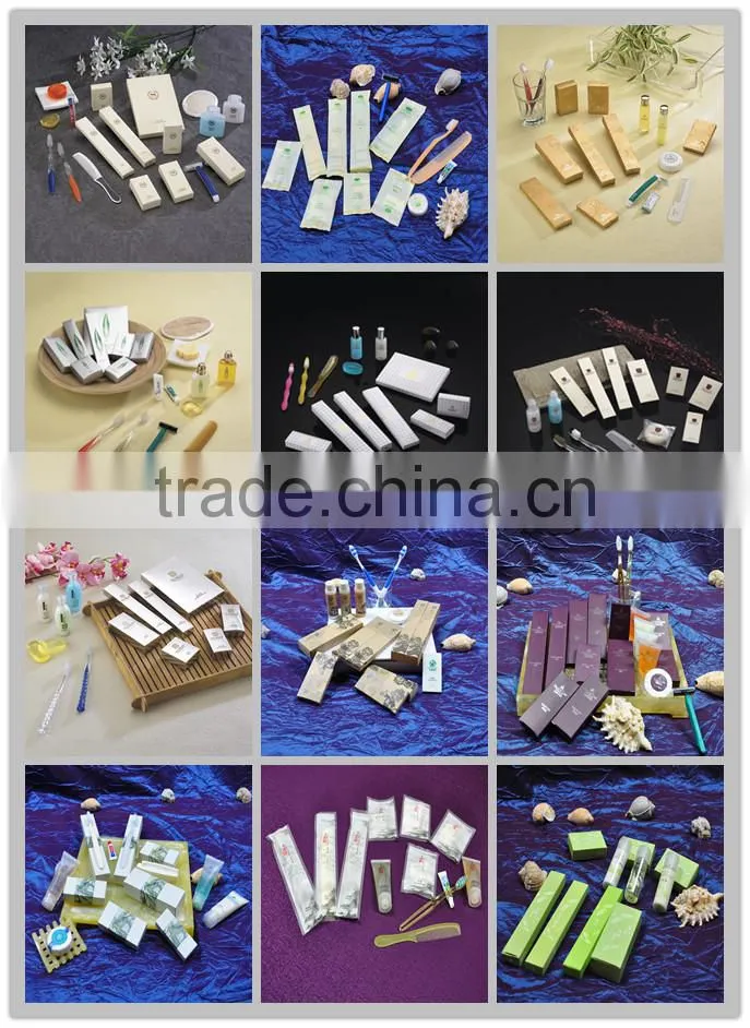 Cheap dental kit, shaving kit, soap hotel amenities set