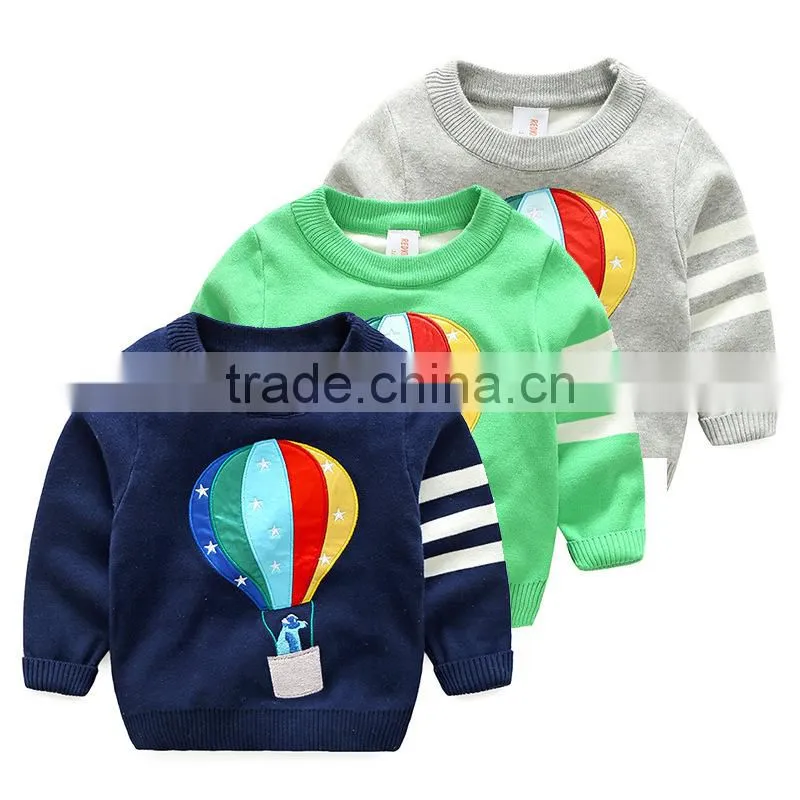2017 New design knitting patterns children's cartoon sweater