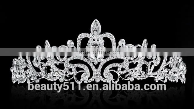 The bride's head is decorated with a diamond wedding accessories from the us and Europe HG018