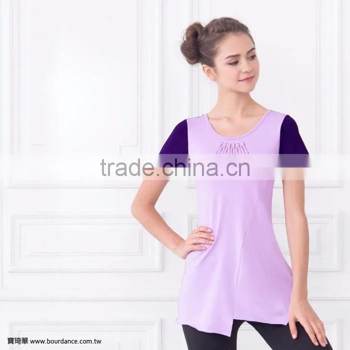 Dance wear girl mesh dance skirt with shorts/ skort