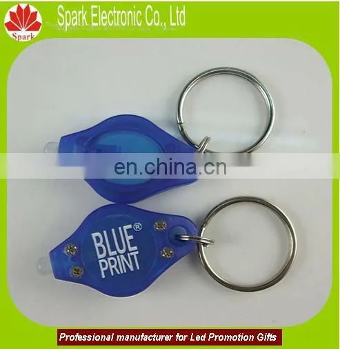 logo promotional keychain led torch