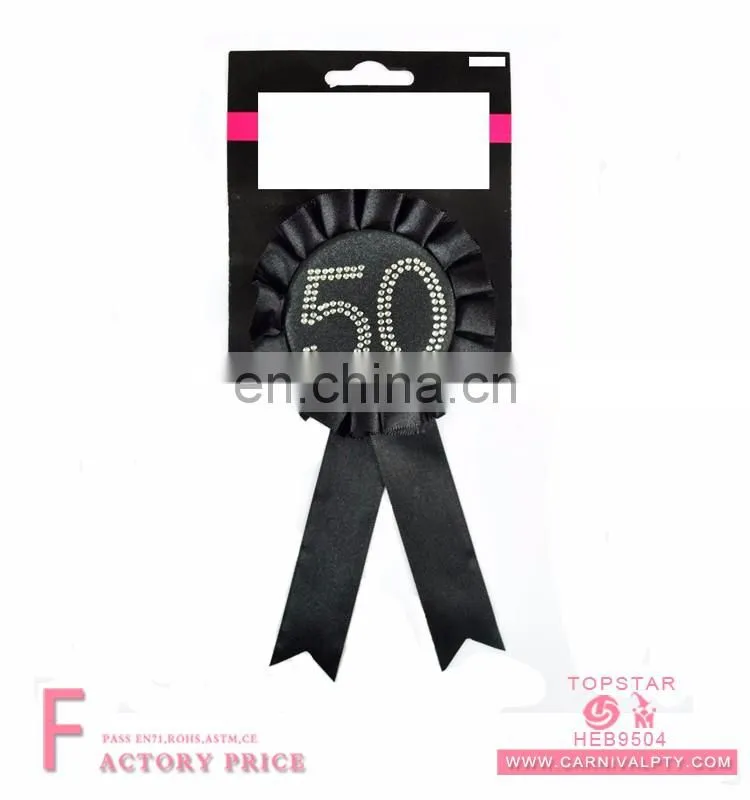 Custom badges cheap metal badge collo back pin button badge with satin strip