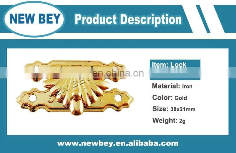 Different kinds of small golden metal box latch for gift box