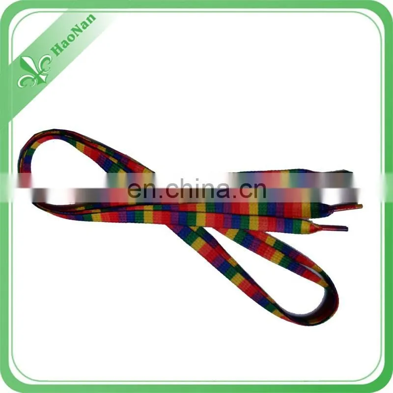 Promotional polyester neon fashion shoelaces, Flashing shoe laces