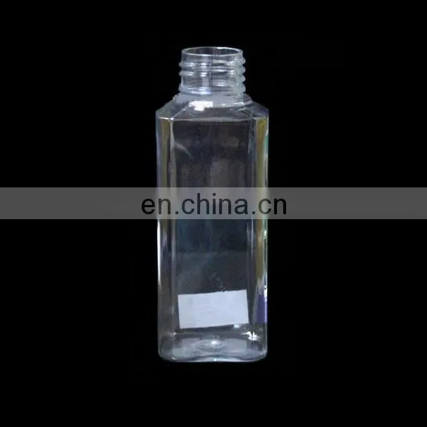 hot selling 100ml/3oz pet plastic square bottle,empty 100ml plastic spray bottle