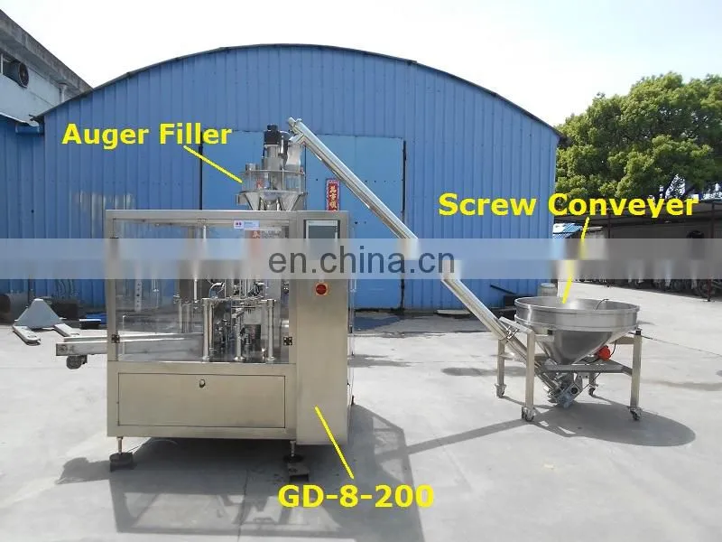 JOYGOAL high quality automatic rotary plastic bag pouch filling sealing packing machine for liquid powder or granule
