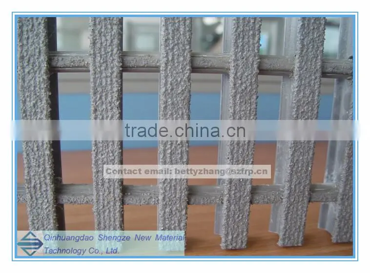 FRP pultruded grating/GRP antiskid grille for plant safety operation