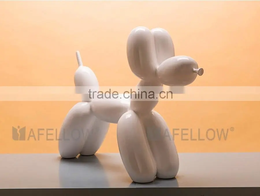 Fiberglass dog mannequin,white color mannequin Balloon Dog manikin dog for Photography KEVIN2-W
