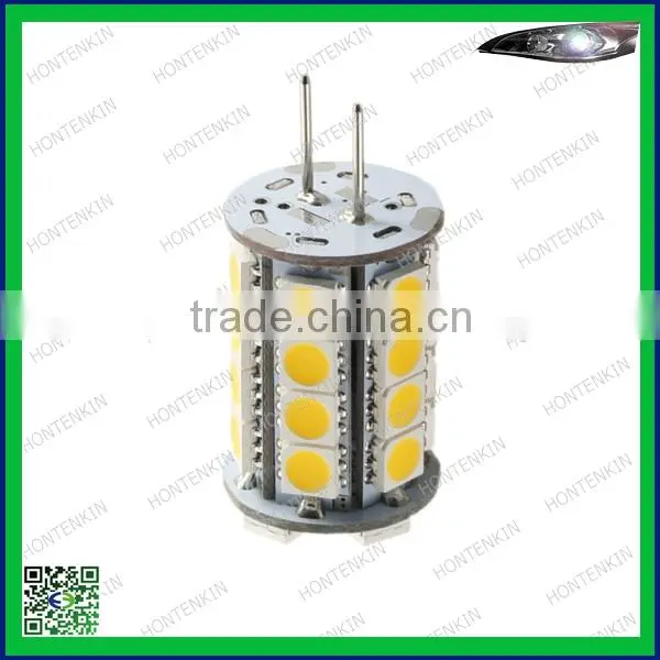 Bi-pin G4 Tower Type 30 LEDs SMD 5050 LED Bulbs Warm White 12V DC