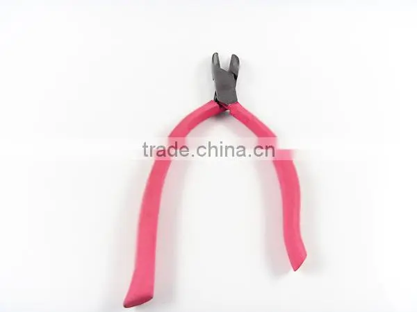 Nail Art Cuticle Nipper Clipper Sharp Cutter Acrylic UV Gel Pink Color