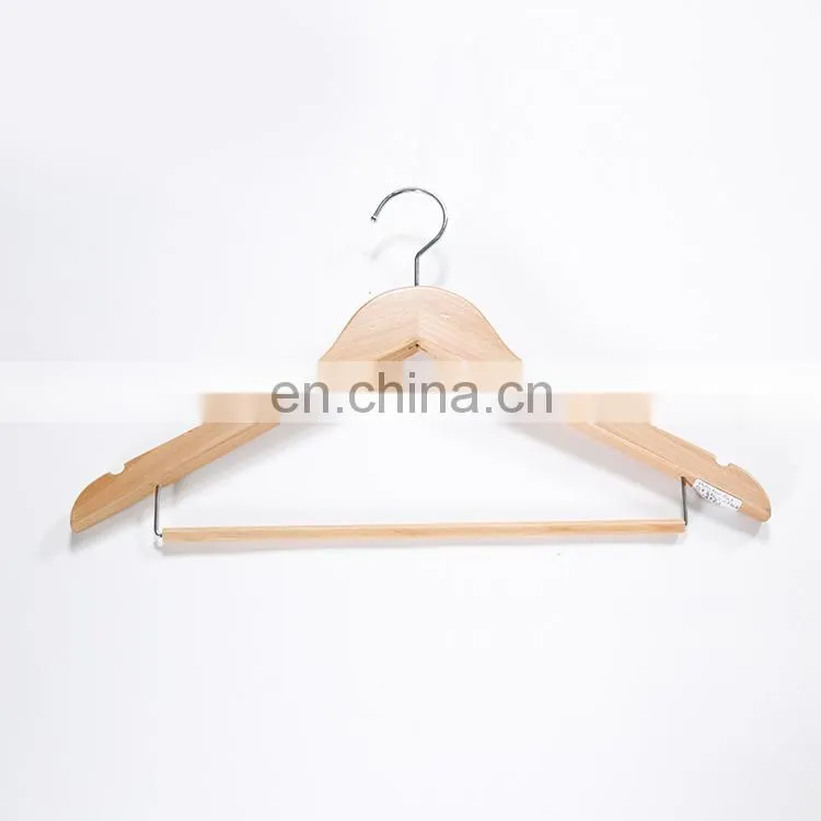 Honeyson Hotel Anti Theft Wooden Clothes Coat Hanger Hot Sale