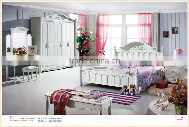 Wholesale Korean white bedroom furniture