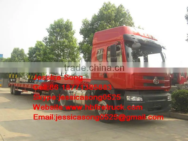 2 axles low bed truck trailer