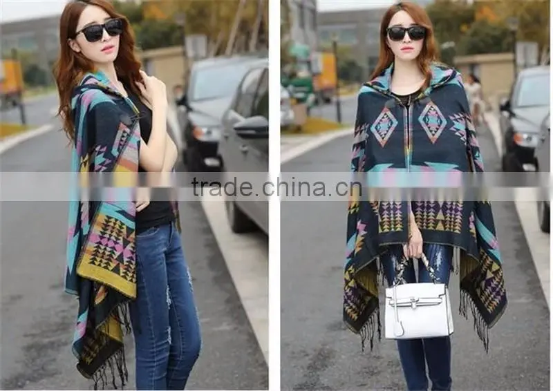 2016 ladies women Fashion hooded Blanket scarf shawl