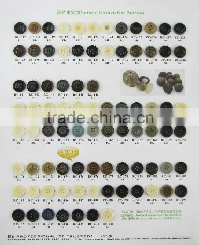 4Holes Dyeable Natual Corozo Button