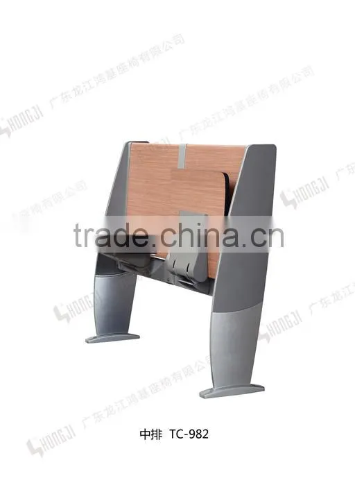 Aluminium alloy leg patented folding school desks and chairs for university TC-982-E